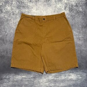 Polo Ralph Lauren Men's Khaki Chino Shorts‎ Size 36 Flat Front Casual